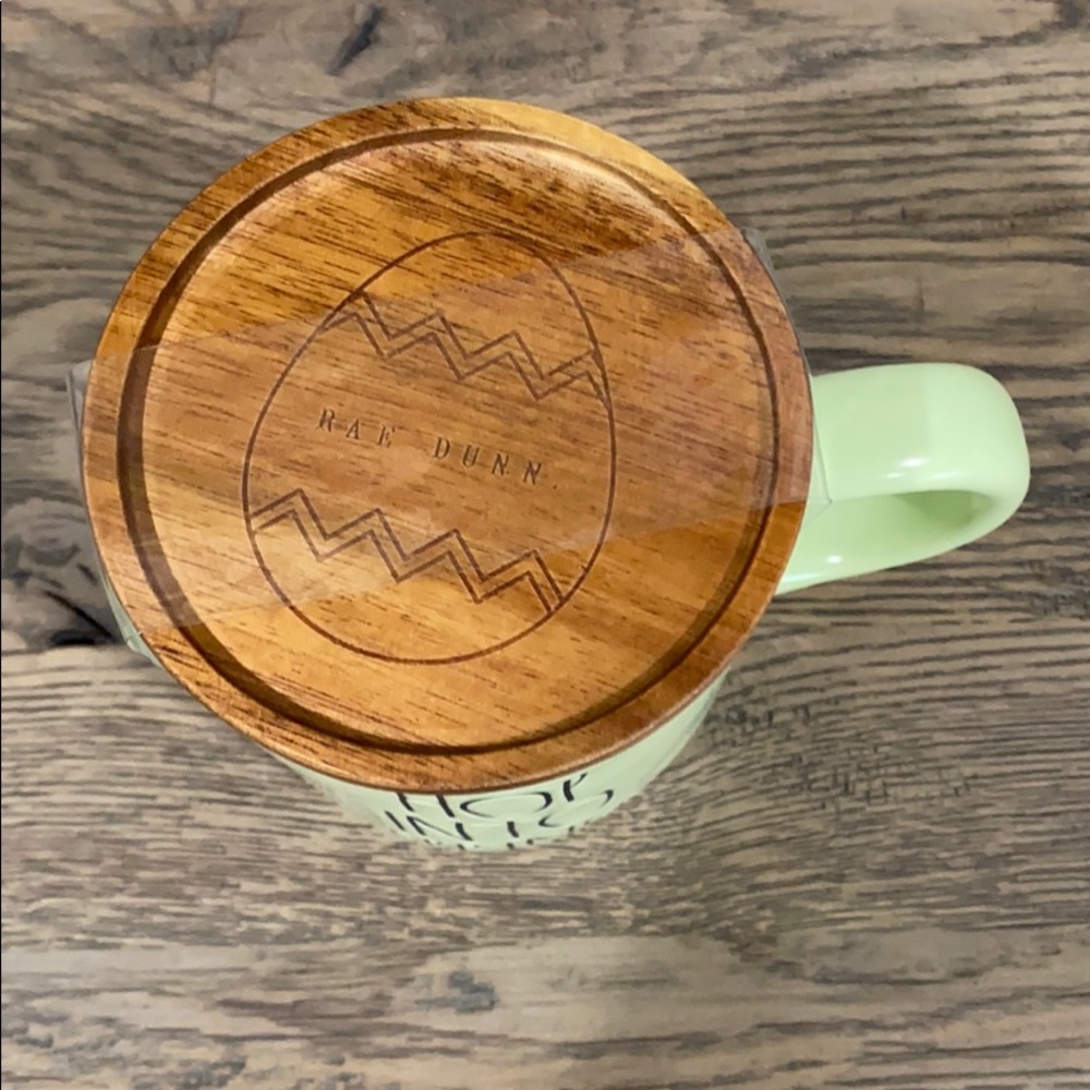 Rae Dunn HOP INTO SPRING Coffee Mug with Coaster - Picture 2 of 3